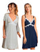 Lencatex Maternity Nightgown Nursing Viscose Morning Robe Art.20221 2