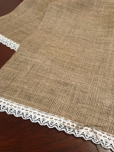 Alcolea-Deco Table Runner in Burlap 1m X 0.30 1