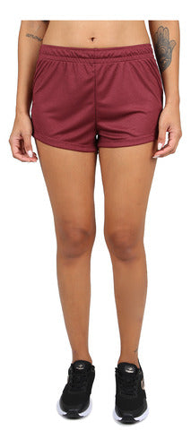 Topper Short Topper Kt Wmn Trng Gd Bordo Mujer 0