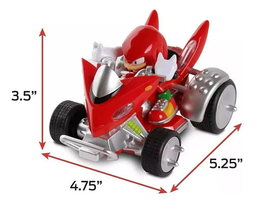 Sonic Hedgehog Knuckles Auto Friction Pull Back Racer 15 cm 4