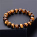 Rl Joyas Pulsera Ojo De Tigre Hombre Mujer Piedra Natural 2