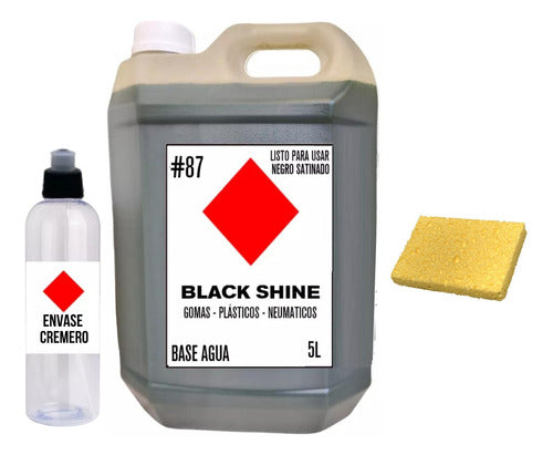 Black Silicone for Tires Rubber 5L 0