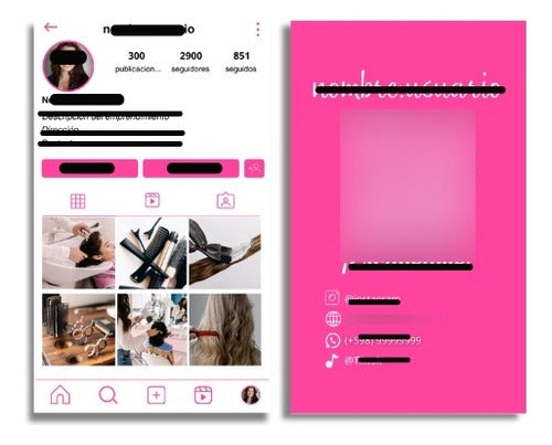 Personalized IG Feed Business Cards 60u 0