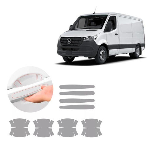 Protective Handle Covers Nail Guards for Mercedes Splinter 2013 0