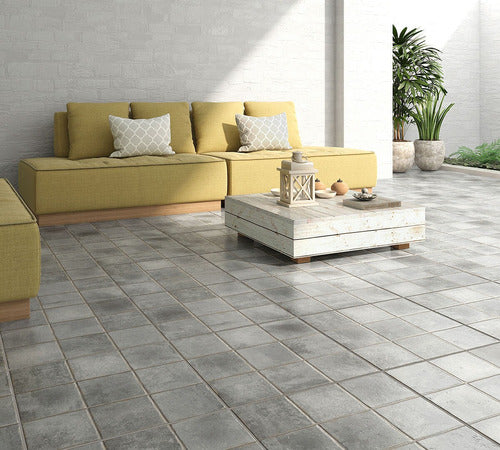 Ceramica 50x50 Revestimiento Piso Simil Piedra Gris Primera 1