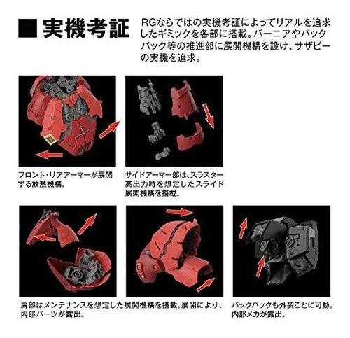 Bandai Hobby RG 1144 #29 Sazabi Char's Counterattack Red 5