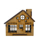 Set of 3 Miniature Dollhouse Christmas Fibrofacil Houses 1