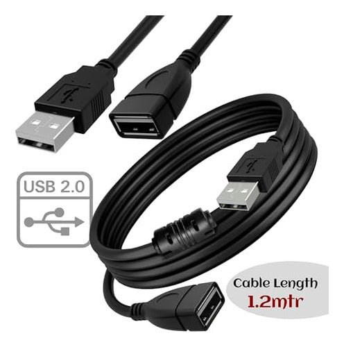 Saitech It Paquete De 5 Cables De Extensión Usb 2.0 De De A 1