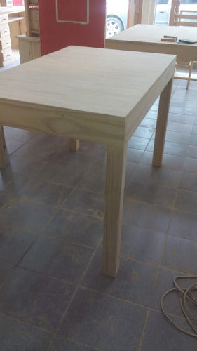 MUEBLOK Square Table 1x1 Wooden Kitchen Dining Quincho Furniture 3