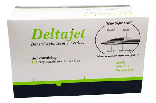 Deltajet Disposable Dental Needles Box of 100 1