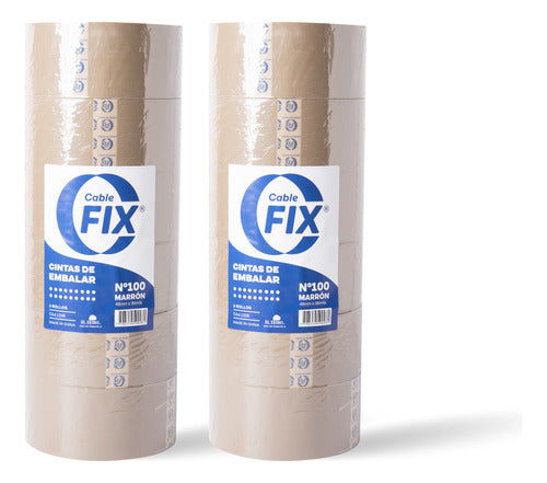 Cablefix Cinta De Embalar Marron 48x90m Autoadhesiva Pack X36u 0