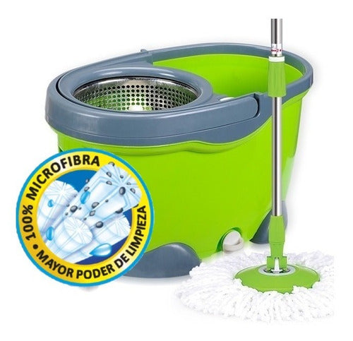 Mopa 360º Acero Inox Balde Centrifugado Premium 0