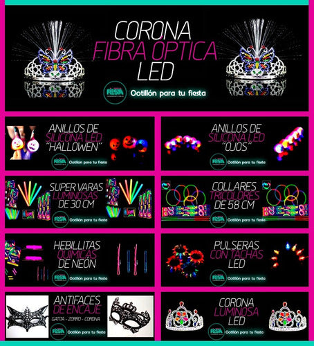 Tienda de Fiesta Pulseras Audioritmicas Con Led, Cotillon 1