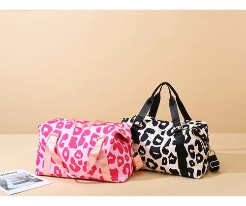 Zuomanni Animal Print Handbag for Sports Travel with Strap 2