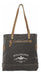 Myra Bag Women's Tote Bags El Gitano Recycled Canvas and Genuine Leather 3