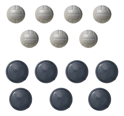 MPK - Imperio JPL Set of 10 Tejo Discs + 10 Foosball Balls 0