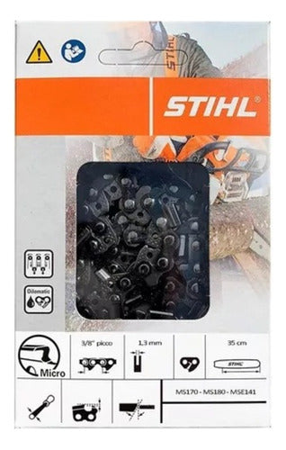 Stihl Chain for Chainsaw 3/8-1.1 25d (ms180 M.v) 0