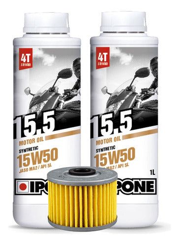 Honda Kit Service Tornado Oil Ipone Semi 15.5 X2 + Filter 0