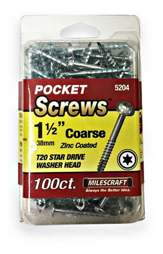 Milescraft 1 1/2 Inch Torx Screws 38mm X 100 Units 2