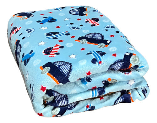 Manta Microfibra 200x150cm Estampada Kids Menino 0