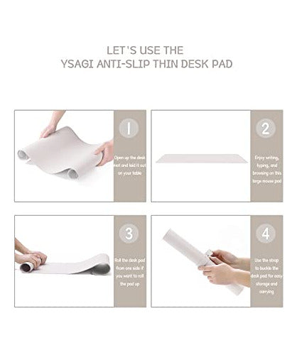 YSAGi Non-Slip Desk Mat Mouse Pad 6