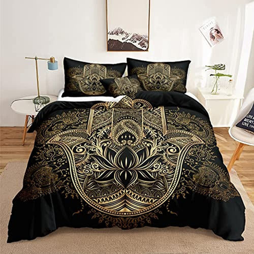 Hamsa Hand Bedding Boho Hippie Funda Nórdica Hogar Y Cocina 0