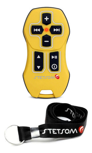 Controle Remoto Som Alcance Control Stetsom Sx 200m Amarelo 1