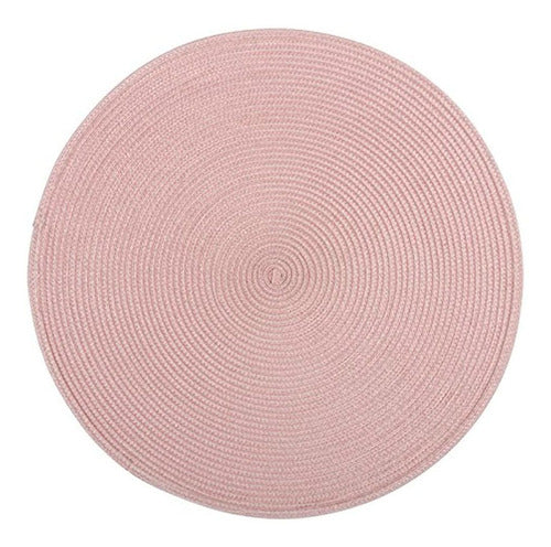 Lagerhaus Place Mat Round 4 Pack Pink 0