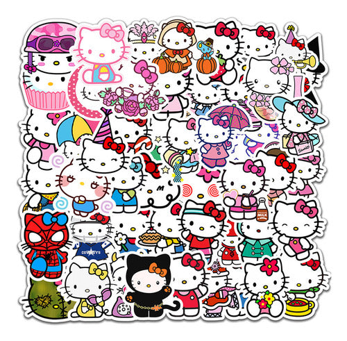 Stickers Autohadesivo Melody/kuromi/cinna/kitty Sanrio X 50 3