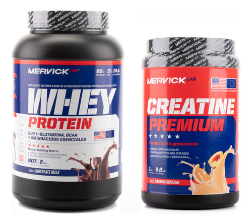 MervickLab Whey Protein 1 Kilo + Creatine 1 Kilo Powder 0