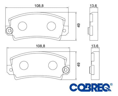 Cobreq Pastillas De Freno Para Renault R4 R6 R12 R18 Bendix Del 2