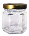 Wholesale 45 Hexagonal Jars of 40 cc with Gold Lid Offer 2