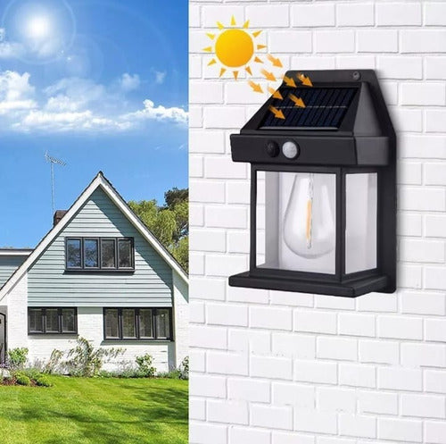 Generic Farol Lampara Calida Carga Solar Exterior Hogar Casa 3