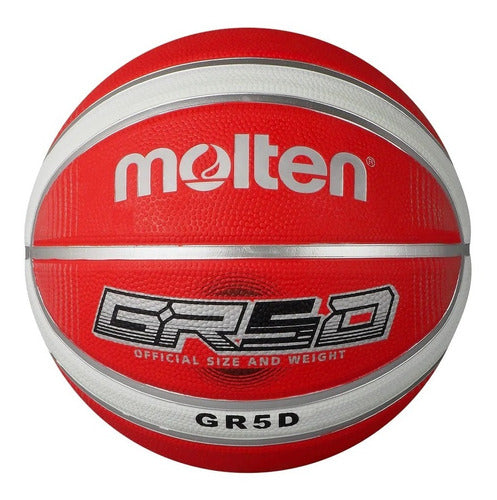 Molten Basketball Rubber Ball Number 5 BGRX5D-WRW 0