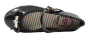 Molekinha Girls' Black Guillermina Flats with Bow and Buckle 2