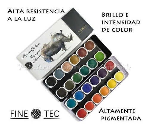 Finetec Transparent Watercolors X 24 - Origin Germany 1