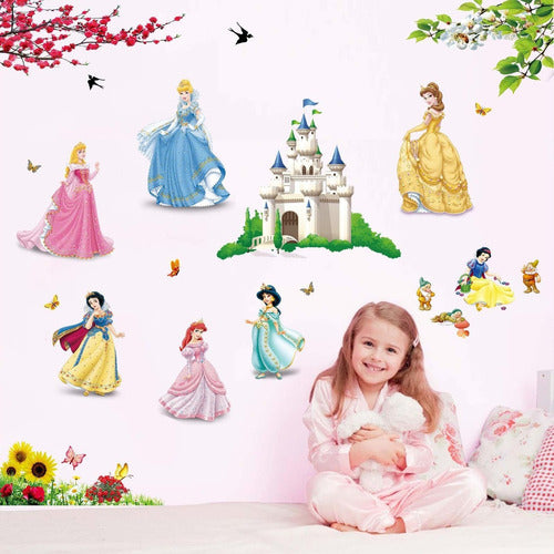 Ufengke Vinyl Wall Decor Disney Princesses 1