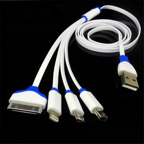 Energía Móvil Cable 4 En 1 Universal Celular Multi Datos Usb 1