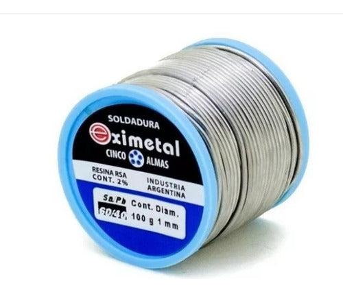 Eximetal Carrete Rollo Estaño 100g 1 Mm Lujo 1º 0