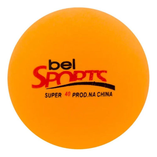 Bolinha De Ping Pong Tênis De Mesa 4 Cm Laranja 6 Unidades 1