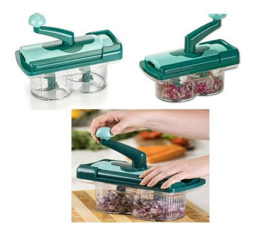 Nicer Dicer Fusion Picador Cortador Mezclador De Verduras Y Frutas 0