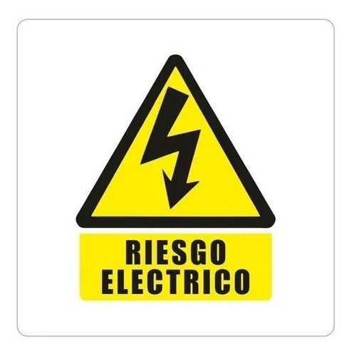 Etiqueta Riesgo Electrico 110x150 Mm 0