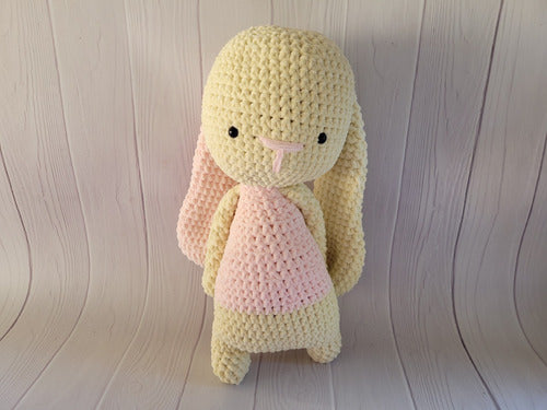 FaisaFlor Lanas Conejito Grande Amigurumi Plush Chenille Tejido Al Crochet 1