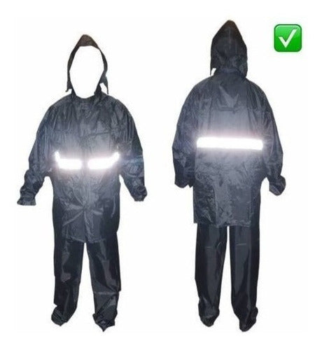 Generic Reflective Rain Suit for Motorcycle Rider with XXL Bag 1