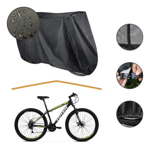 Waterproof R29 Bike Cover Thick Canvas Heavy Duty UV Protection 0
