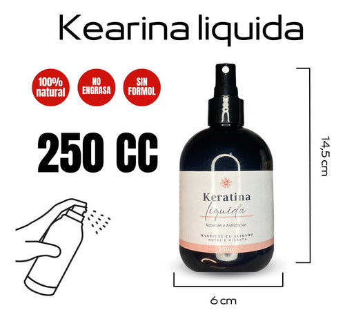 Keratina Liquida Sin Formol X250 Cc - Nutre E Hidrata 3