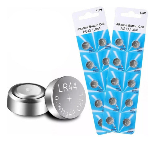 Hongwei AG13 LR44 Button Batteries Blister Pack of 10 Units - 1.55V 0