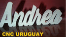 CNC URUGUAY - Andrea - Letras En Madera Mdf 16 Cm. Para Decoración 0