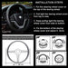 Valleycomfy Microfiber Leather Steering Wheel Covers Universal 15 Inch (Brown) 5