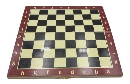 Faydi Juego De Mesa Ajedrez De Madera Grande 40 X 40 Cm 1